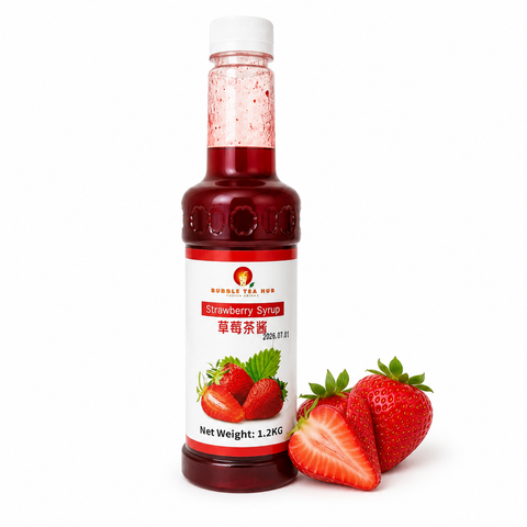 Low Acid Strawberry Syrup with Pulp 1.2kg