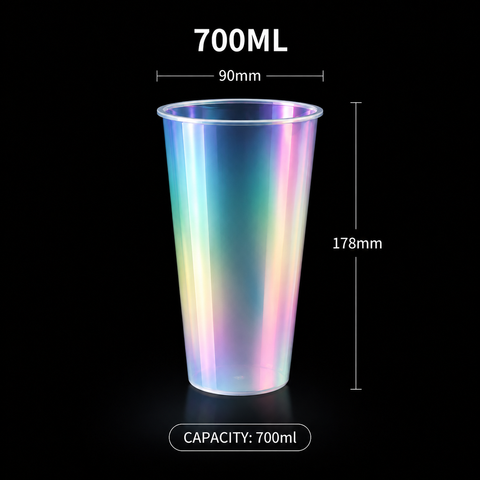 D90 - PP700 Plastic Cup - Rainbow Film