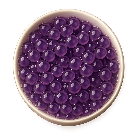 blueberry popping pearl topping