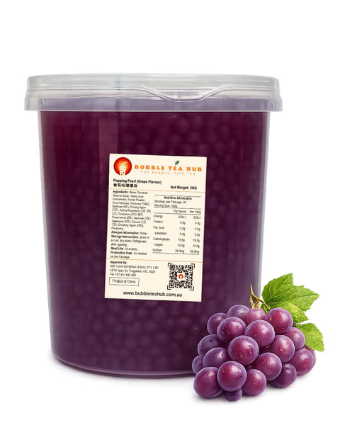 grape popping pearl 3kg by Bubble Tea Hub
