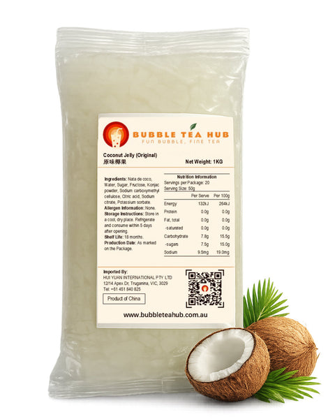 original coconut jelly 1kg by Bubble Tea Hub