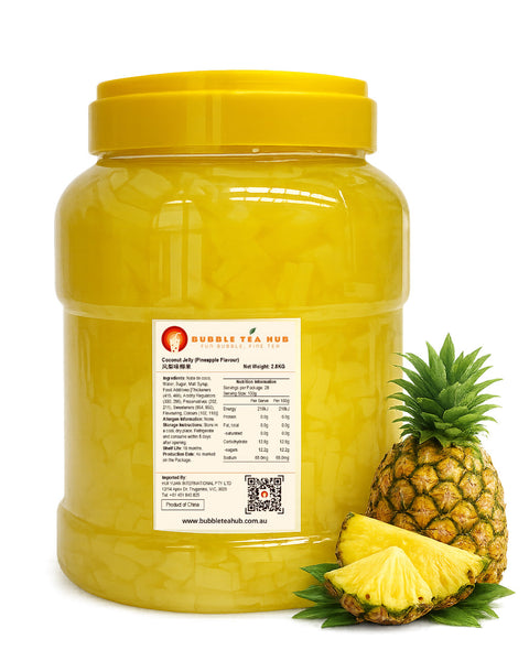 pineapple coconut jelly bubble tea topping 2.8kg by Bubble Tea Hub