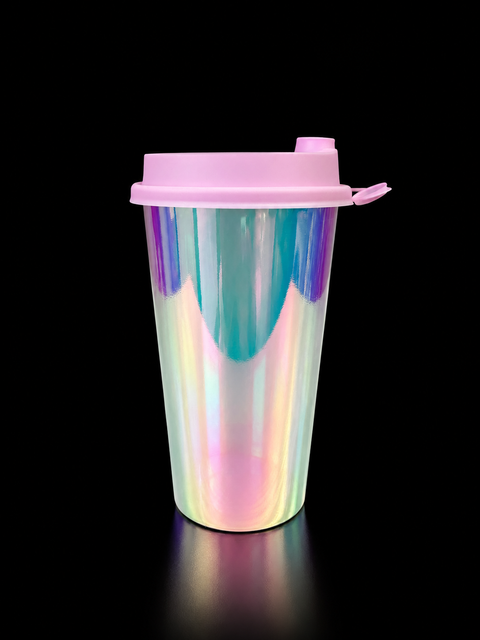 D90 - PP500 Plastic Cup - Rainbow Film