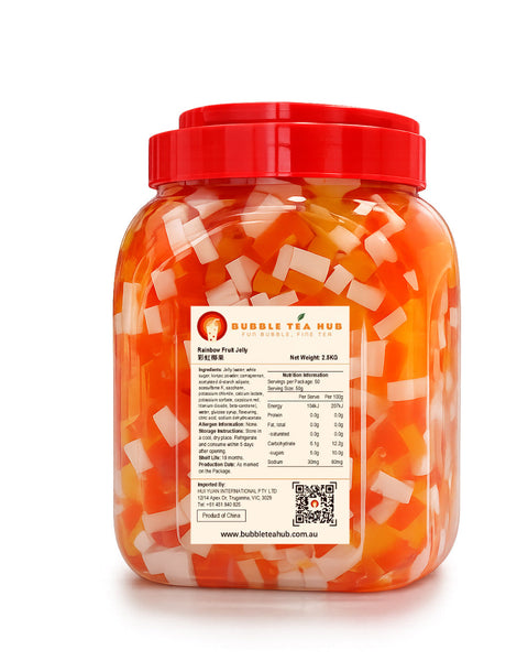 rainbow fruit jelly 2.5kg by Bubble Tea Hub