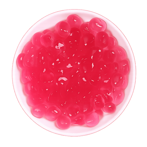 Agar Pearl-Strawberry Flavour | 1kg | 草莓寒天脆啵啵晶球