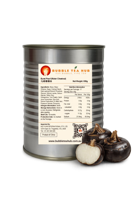water chestnut burst pearl 850g by Bubble Tea Hub